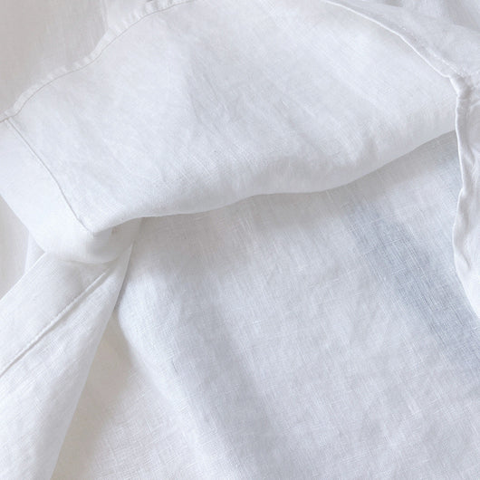 Camisa de Lino Azul Suelta - Comodidad Natural - Image 13