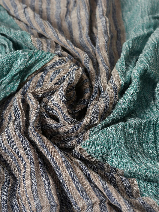 Bufanda Hombre Rayas Primavera Verano - Diseño Bicolor Versátil - Image 34