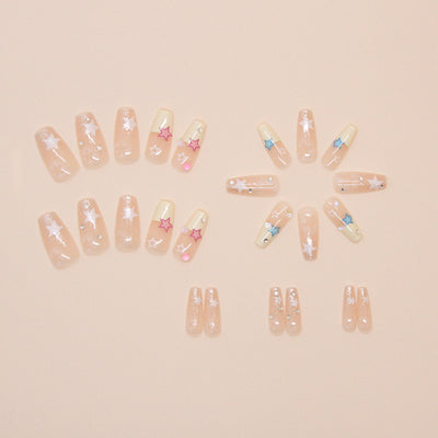 Pegatinas de Uñas Removibles con Cristales - Set de 24 Piezas - Image 10
