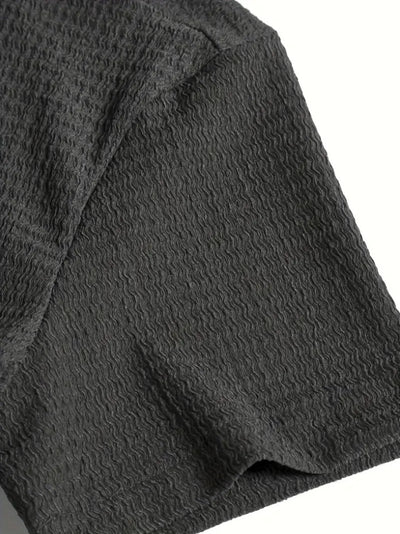 Camisa Casual de Manga Corta Holiday Leisure sin Arrugas para Hombre - Image 35