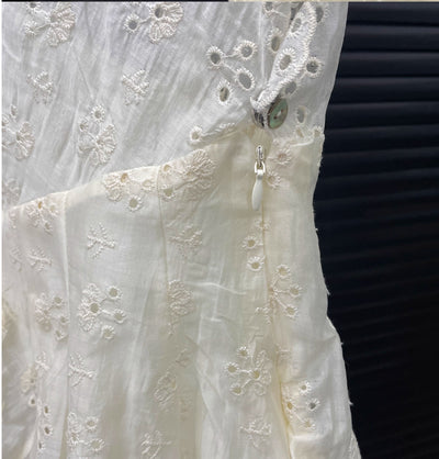 Blusa Falda Encaje Jacquard Escote en V - Colección Verano - Image 13