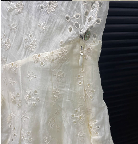 Blusa Falda Encaje Jacquard Escote en V - Colección Verano - Image 13