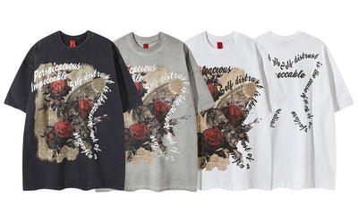 Camiseta Estampada con Flores de Rosa - Image 32