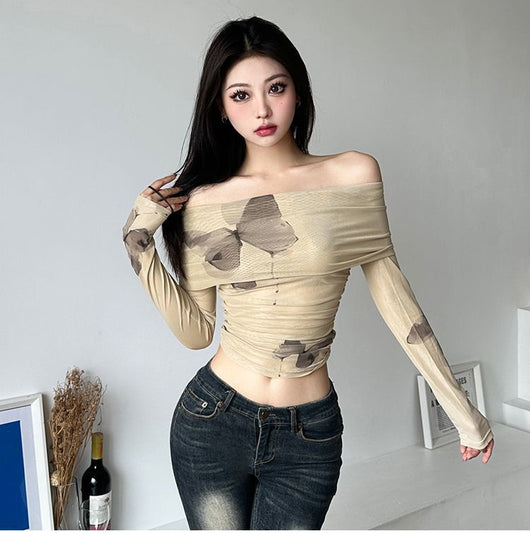 Blusa Elegante Hombros Descubiertos para Mujer - Colección Otoño Temprano - Image 19