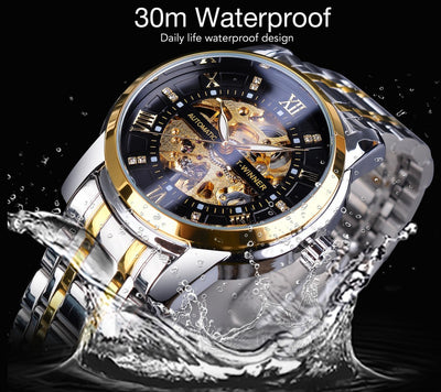 Reloj Mecánico Impermeable con Diseño Calado para Hombre - Image 29