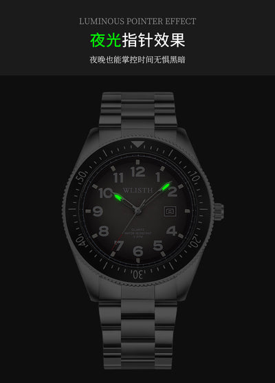 Reloj de Pulsera Acero Impermeable con Calendario y Esfera Luminosa - Image 20
