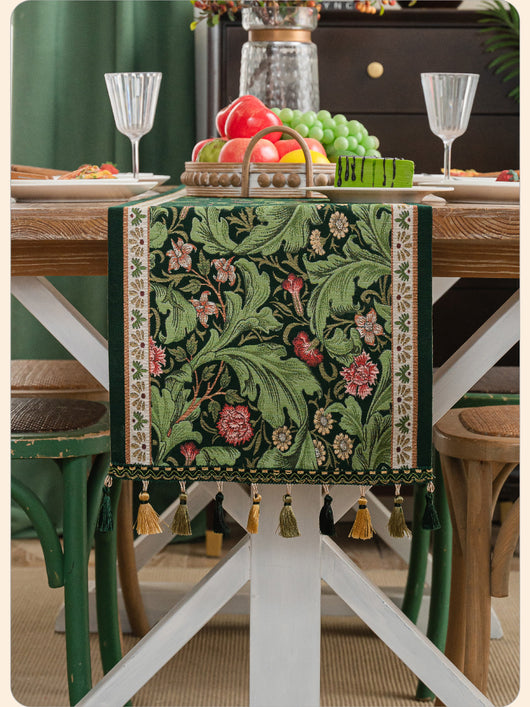 Camino de Mesa Jacquard Botánico Yiman Qiyun - Elegancia para tu Hogar - Image 16