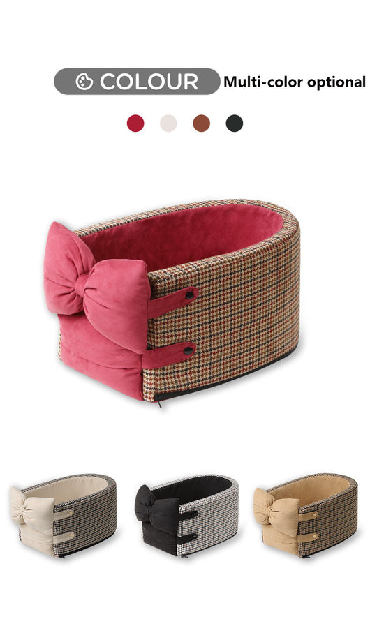 Cama Elevada para Mascotas con Soporte en Consola Central del Auto - Image 27