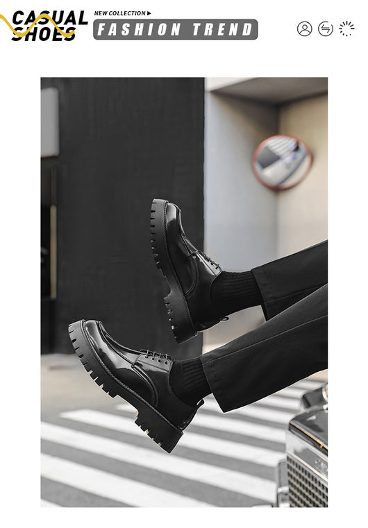 Zapatos Casuales de Cuero con Plataforma Elevadora - Image 9