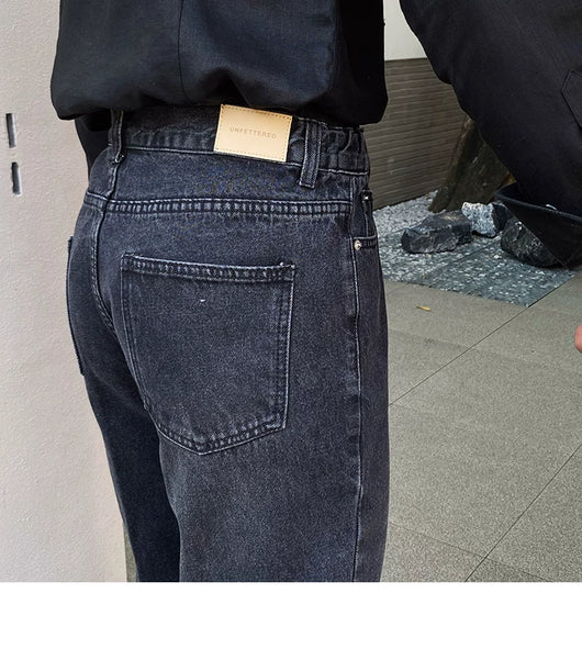 Jeans Slim Fit Estilo Retro Británico para Hombre - Image 55