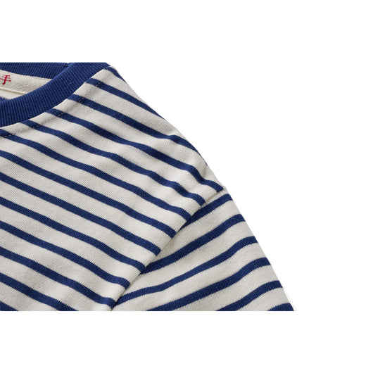 Camiseta Casual de Algodón a Rayas Clásica Cuello Redondo Manga Larga para Hombre - Image 13