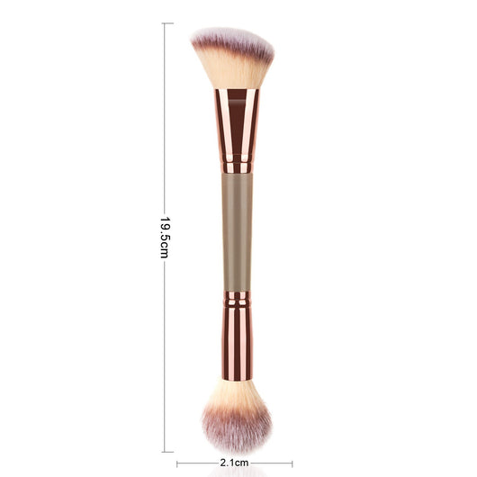 Brocha Iluminadora Doble Cabezal de Lana Suave con Tubo de Cobre - Image 16