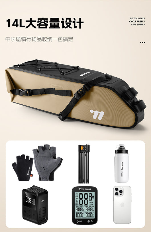 Bolsa Trasera Impermeable para Bicicleta de Larga Distancia - Image 12