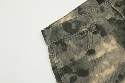 Pantalones de Trabajo Camuflaje Tie-dye Multi-bolsillos para Montaña - Image 38