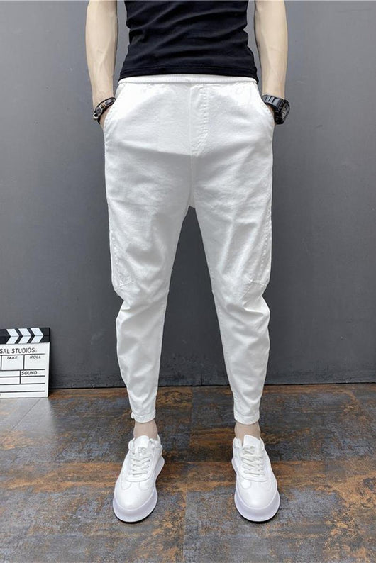 Pantalones Harem Tobilleros Ajustados de Cintura Elástica - Image 27