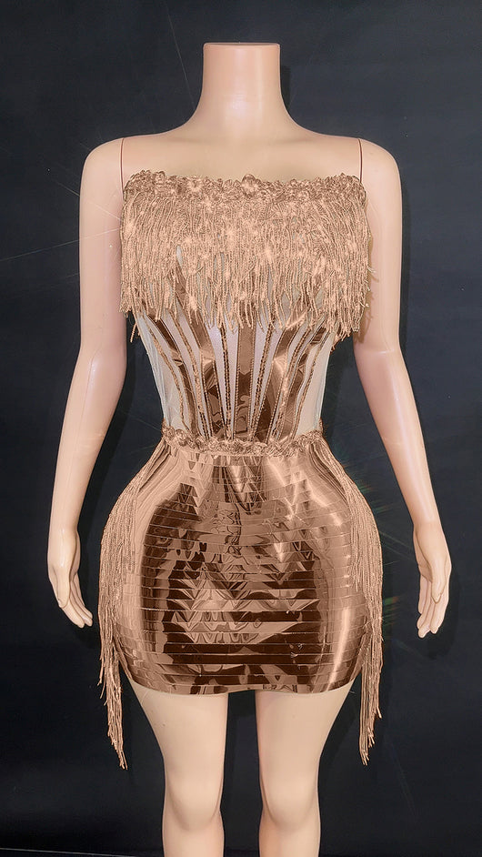 Top Tubo con Borlas y Falda Corta para Mujer - Image 35