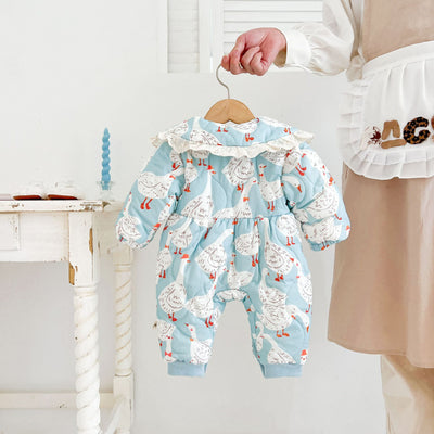 Pijama Enterizo de Algodón Grueso para Recién Nacido - Image 12