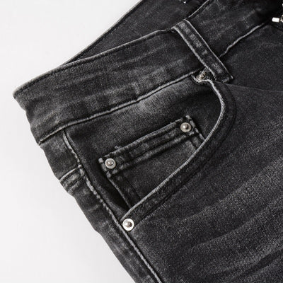 Pantalones Denim Slim Fit con Parches - Corte Moderno para Hombre - Image 16