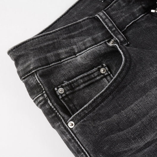 Pantalones Denim Slim Fit con Parches - Corte Moderno para Hombre - Image 16