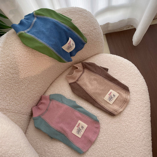 Playera de Algodón para Mascota con Mangas Bicolor - Image 21