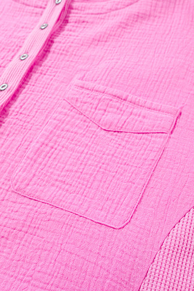 Camiseta Suelta de Color Liso Talla Grande para Mujer - Image 13