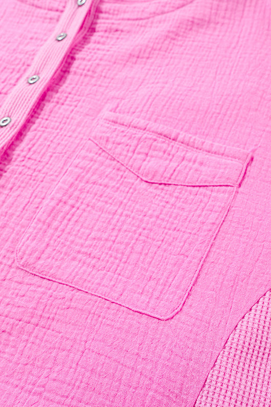 Camiseta Suelta de Color Liso Talla Grande para Mujer - Image 13