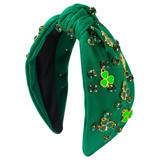 Diadema Trébol Verde con Cristales - Accesorio para el Cabello Elegante - Image 17