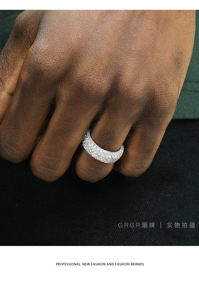 Juego de Anillos de Diamante Hip-hop para Hombre - Diseño Exclusivo - Image 17