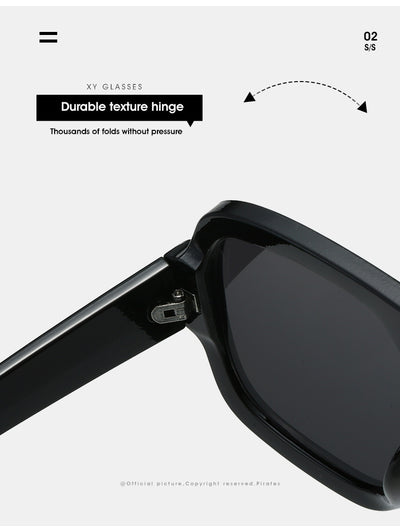 Men's and women's pilot sunglasses with a black plastic frame and vibrant orange-yellow lenses. - Image 39