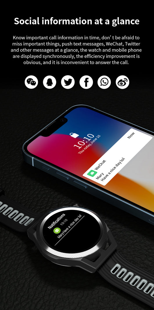 Reloj Deportivo Inteligente con Monitor de Frecuencia Cardíaca y Llamadas Bluetooth - Image 19