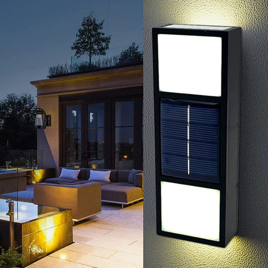 Lámpara Solar de Pared Exterior con Sensor Bidireccional y Atmósfera Decorativa - Image 7