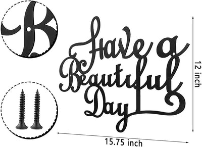 Decoración de Pared con Letras de Hierro - Que Tengas un Día Maravilloso - Image 15