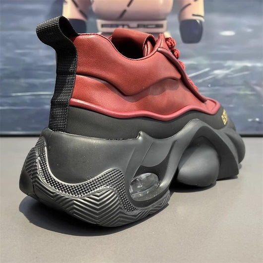 Zapatos Deportivos de Plataforma en Cuero para Hombre - Estilo Moderno y Confort - Image 49