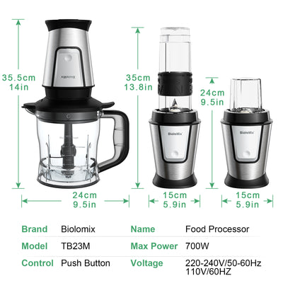 Procesador Multifuncional 3 en 1: Licuadora, Molino y Batidora - Image 24
