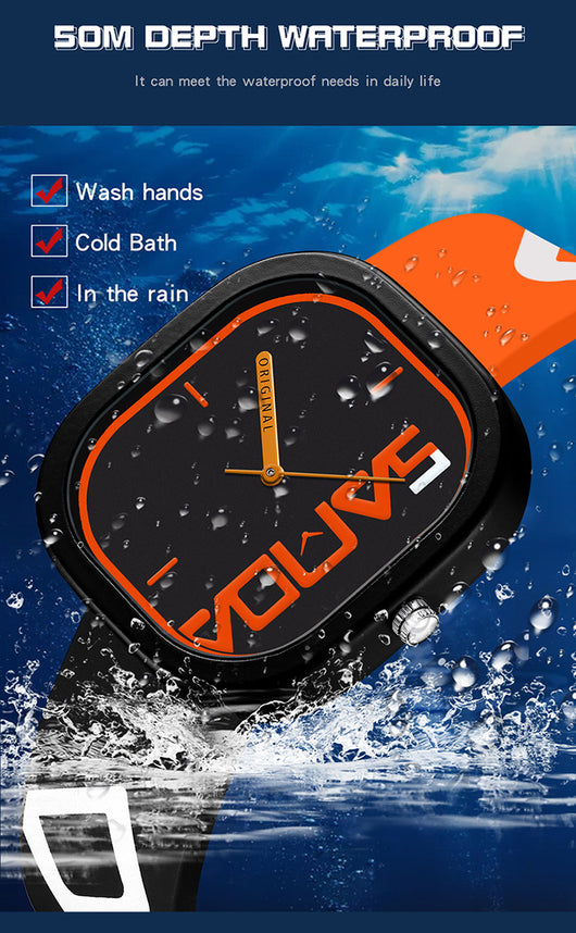 Reloj de Moda Cuadrado en Silicona Resistente al Agua - Image 25