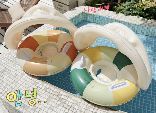 Flotador Anillo Parasol para Piscina con Pedestal - Image 20