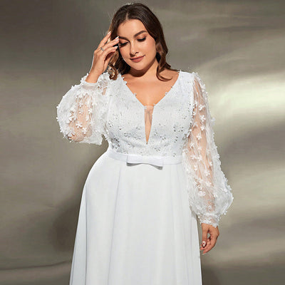 Vestido de Fiesta Elegante con Escote V y Cintura Ajustada - Image 17