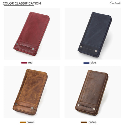 Cartera de Cuero Genuino con Protección Anti-fraude para Hombre - Image 29