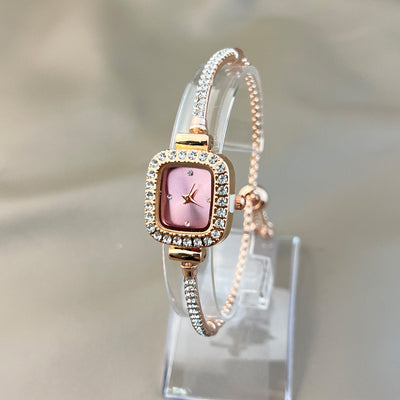 Reloj de Diamantes Cuadrado para Mujer de Moda - Image 43