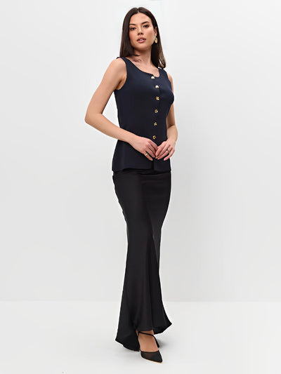 Chaleco Tejido Slim Fit con Hebilla Metálica - Image 25