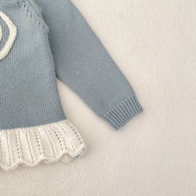 Conjunto de Crochet para Bebé Niña - Blusa Manga Larga y Pantalón Acampanado de Algodón - Image 52