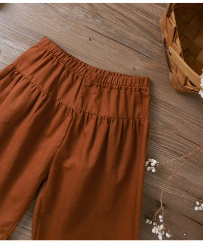 Pantalón Niña Estilo Nórdico Cintura Elástica Colores Puros - Image 10