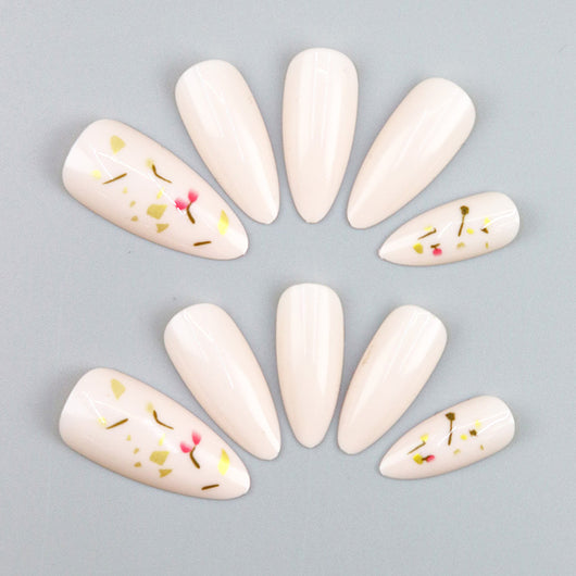 Parches de Uñas Dorado Retro con Fragmentos de Lámina - Armor Fashion - Image 10