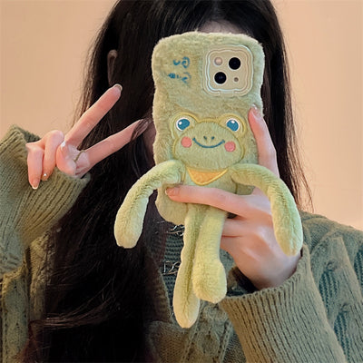 Funda de Celular Rana Peluda Extraíble con Diseño Cartoon - Image 22