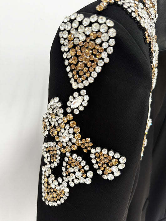 Traje Elegante con Blazer de Strass y Pantalón Dividido - Image 20