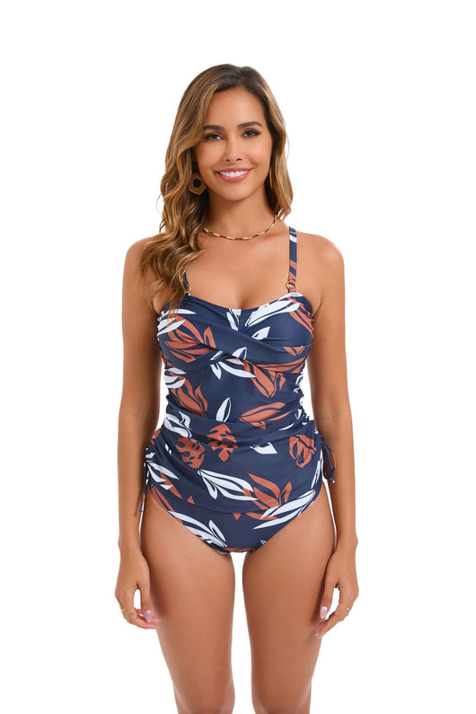 Traje de Baño Dos Piezas con Falda Estampada para Mujer - Image 18