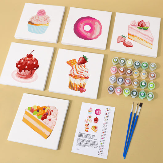 Kit de Pintura al Óleo Miniatura DIY - Paisajes y Flores para Principiantes - Image 44