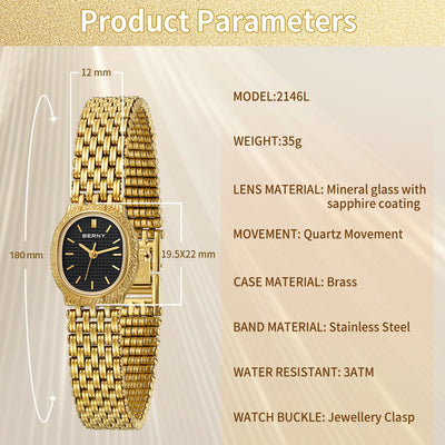 Reloj para Mujer de Lujo Retro Resistente al Agua - Image 13