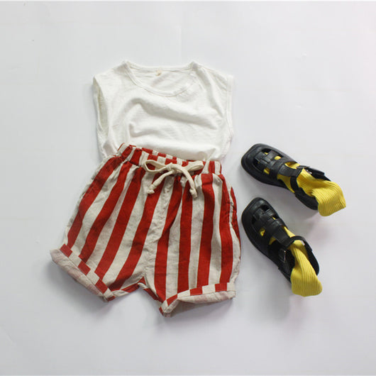 Pantalones Capri Rayados Holgados para Niñas - Image 25