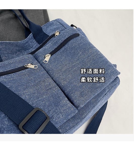 Bolso Tote de Mezclilla Retro Capacidad Extra para Mujer - Image 21